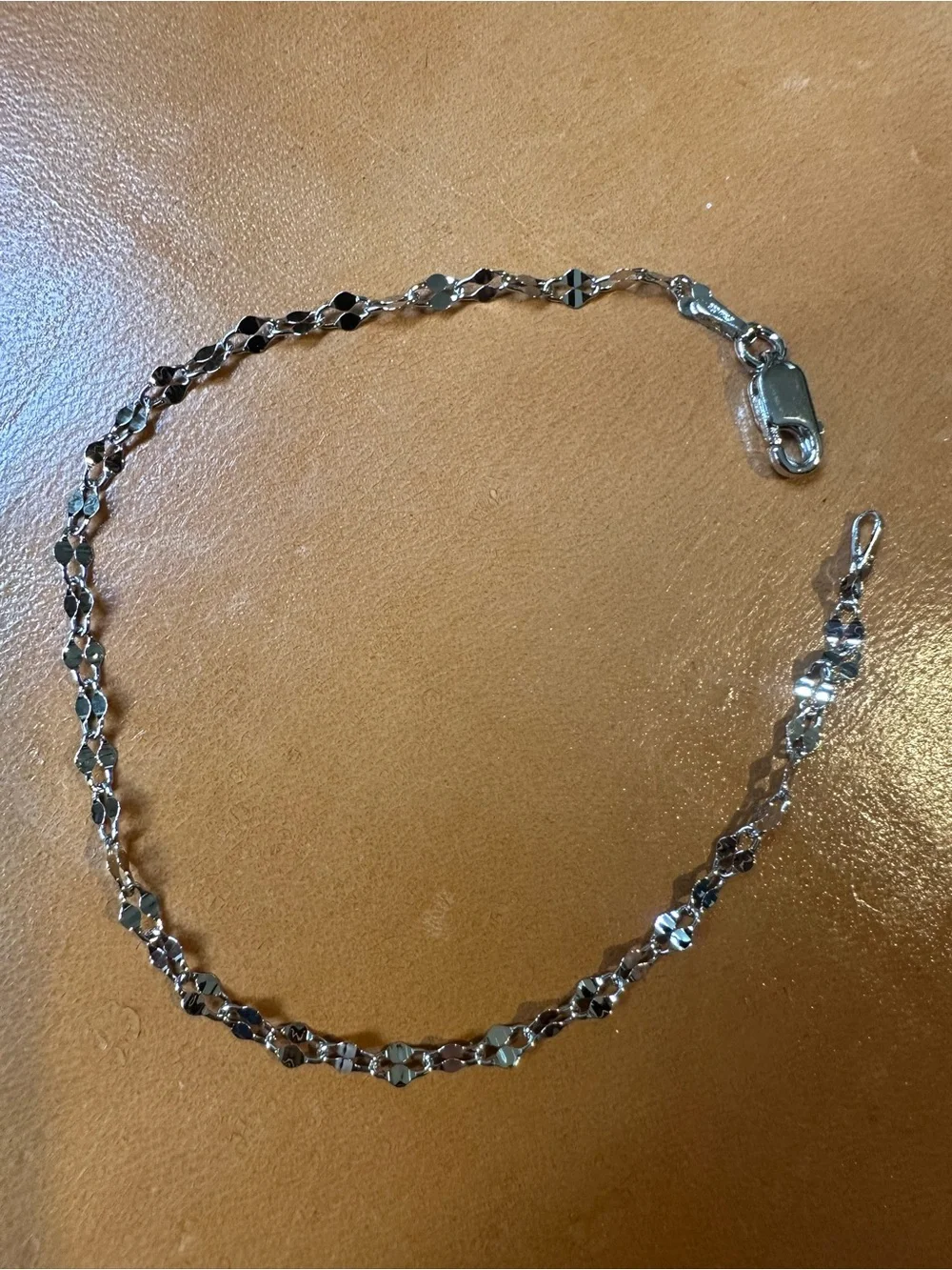 7-inch Singapore chain bracelet crafted from 925 sterling silver